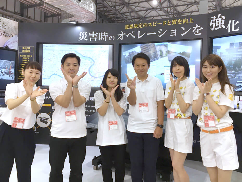 震災対策技術展 での出展模様